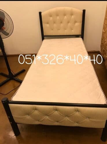 Çarpayılar: Yeni, Təknəfərlik çarpayı, Bazasız, Matras ilə, Siyirməsiz, Azərbaycan — 7