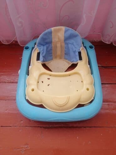 safari uşaq velosipedləri: Uşaq gəzdirəcəyi (walker) - Rəng: açıq mavi-göy çərçivə, krem rəngli — 2