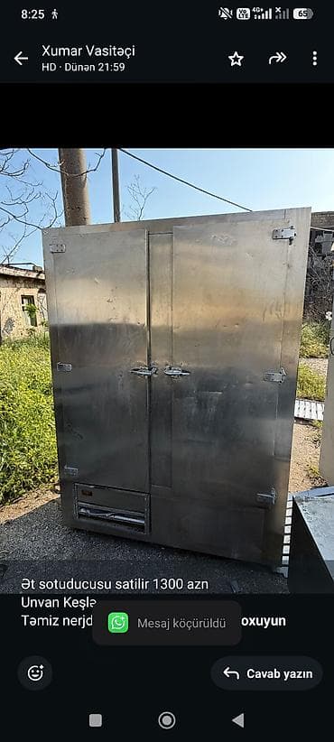 Ət sotuducusu satilir 1300 azn Unvan Keşlə Təmiz nerjdi . Tam
