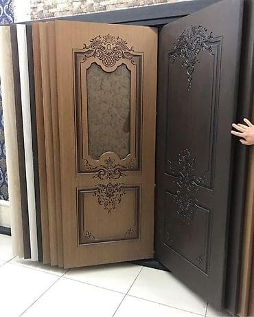 qapi dekoru: Klassik dizaynlı otaq qapıları - Material: MDF əsaslı, keyfiyyətli — 2