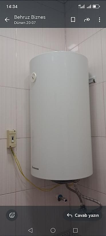 Aristonlar: Ariston su qızdırıcısı (elektrik) – divara asılan, silindrik model — 5