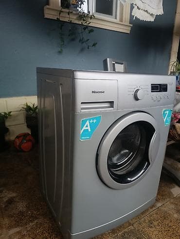 çəki: Hisense ön yükləməli paltaryuyan maşın - Yük həcmi: 7 kq (etiketdə — 8