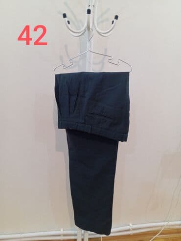 Şalvarlar: Kişi klassik şalvarı - Rəng: tünd (qara/qaraya yaxın tünd göy) - — 1