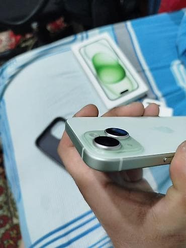 iphone se 2: IPhone 15, 128 GB, Yaşıl, Zəmanət — 10