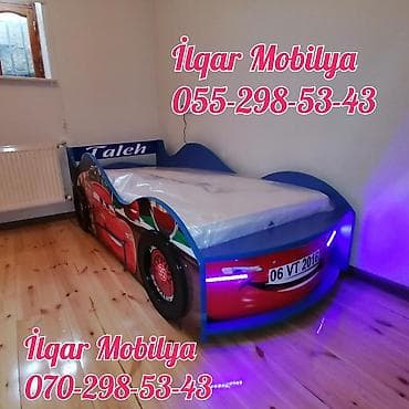 Детская мебель: Новый, На заказ, Кровать-машина, Без матраса, Без выдвижных ящиков — 2