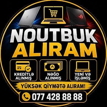 Masaüstü kompüterlər və komponentlər: YUKSEK QİYMETLE NOUTBUK ALIŞI YENİ VE İŞLEMİŞ — 1