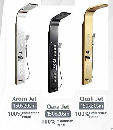 divar kaqizlari: Nerjavika 304 paslanmayan polad cet panellər duş kabinələr cakkuzi — 3