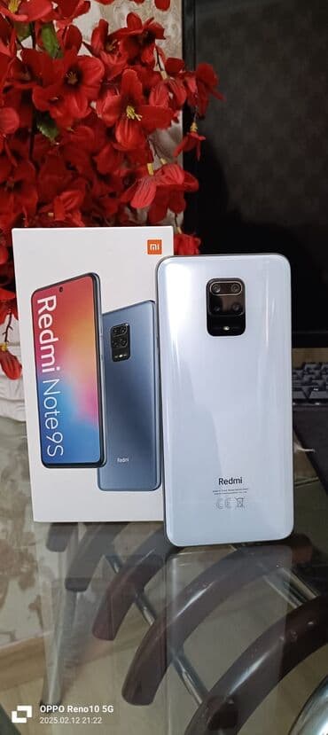 ipad 6 nesil: Redmi Note 9S, 128 GB, rəng - Ağ, İki sim kartlı — 1