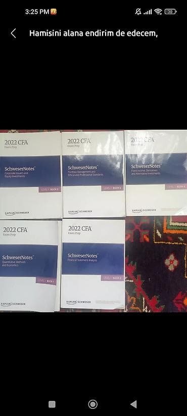 CFA level 1 kaplan kitablari