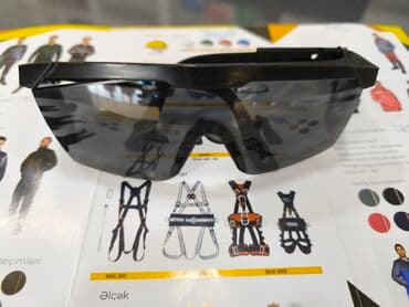 brend eynəklər: Tünd şüşəli qoruyucu eynək - Tamüzlü, birparça panoram şüşə: geniş — 1