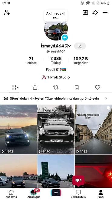 quba is: Salam tiktok hesabı satılır maşın videoları paylaslbdı 50k 45k 48k 38k — 2