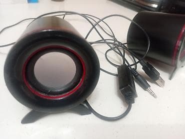 kiçik kalonka: USB gücləndirməli 2.0 stolüstü mini akustik sistem - Kompakt iki ədəd — 2