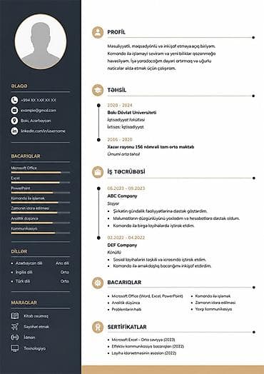 islenmis qapi pencere: Xidmət: Peşəkar CV dizaynı və hazırlanması Təsvir: - Müasir, oxunaqlı — 1
