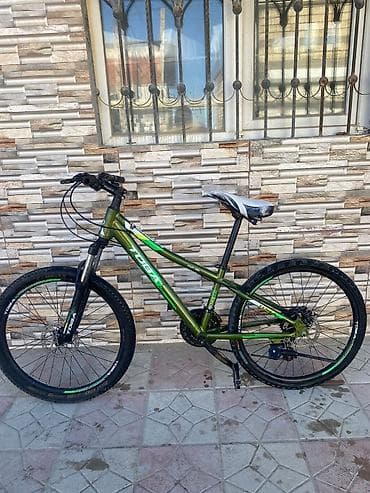 Toba Pioneer dağ velosipedi - Çərçivə: yüngül ərintili, yaşıl rəng