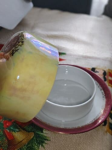 çay servis: Çay dəsti, rəng - Qızılı, Farfor, Çexiya — 6