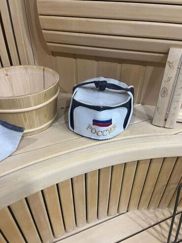 ведро для бани: Sauna papaqı sauna üçün papaq,əlcək — 5