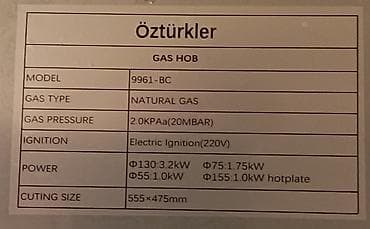 spirallı pec: Qarışıq sobası Quraşdırılan, 4 gözlü, İşlənmiş — 2