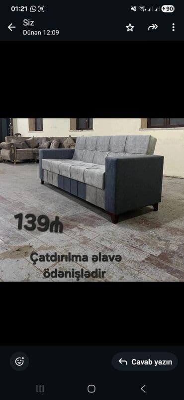 açılıb yığılan stol: Divan, Açılan, Bazalı, Parça, Ödənişli çatdırılma — 4