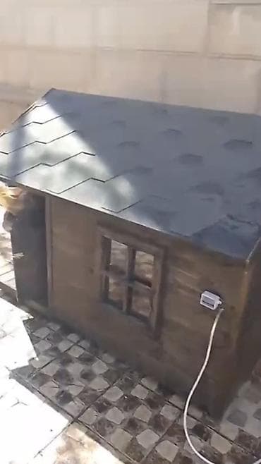 quzu qiyməti: İsti pol ilə it evi - Material: möhkəm taxta konstruksiya, ikiqat — 4