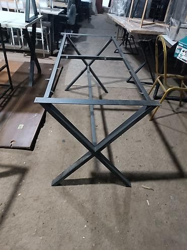 mdf stol: Yeni, Açılmayan, Metal, Dördbucaq masa — 4