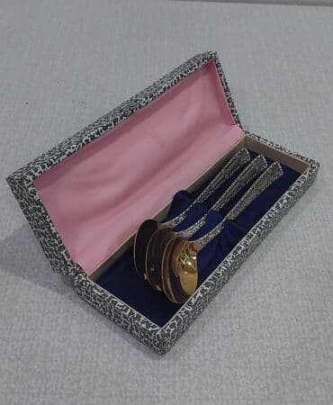 qaşıq dəsti: Sovetdən qalan təzə qaşıq dəsti satılır, yemək üçün böyük ölçülü qaşıq — 2