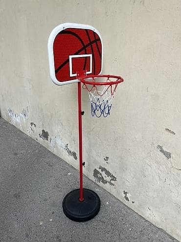 Боксерские груши: Uşaqlar üçün daşına bilən basketbol səbəti və lövhəsi - Tək dirəkli — 3