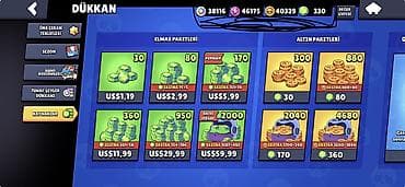 Digər: Brawl stars hesabı, 33.500 Kupa Full Dolu hesabdı, Hesabda 330 elmas — 3