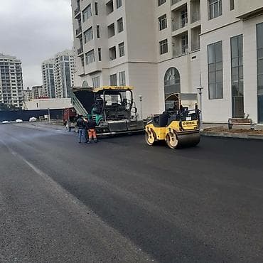 Asfalt işlərinin görülməsi. Məhlə daxili yollar, bina sahələri