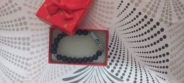 qiymətli daş adları: Hədiyyə qutusunda seçmə qolbaq dəsti - Çəhrayı bəndli elastik qolbaq — 2