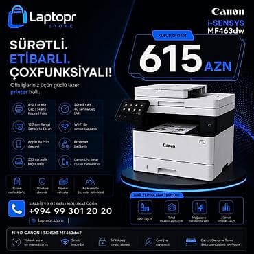 canon mf4400: 🔥 YENİ GƏLİB – Canon i-SENSYS MF463dw Lazer Printer Cəmi 615AZN! 🔥 💥 — 1