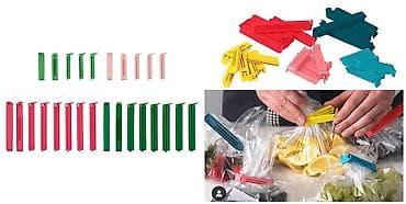 usaq butulkalari: Mətbəx üçün çoxistifadəli paket bağlayıcıları (klipslər) - Məhsul — 1