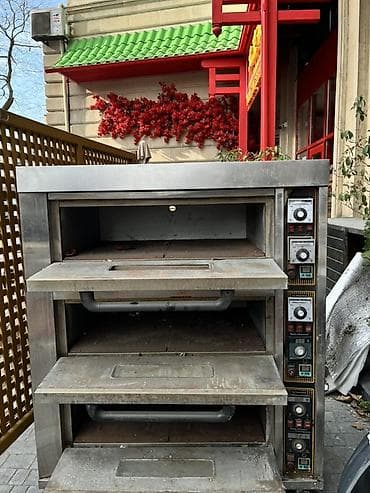 Professional sobalar: Elektrik soba, Pizza, 3 mərtəbəli, İşlənmiş — 5