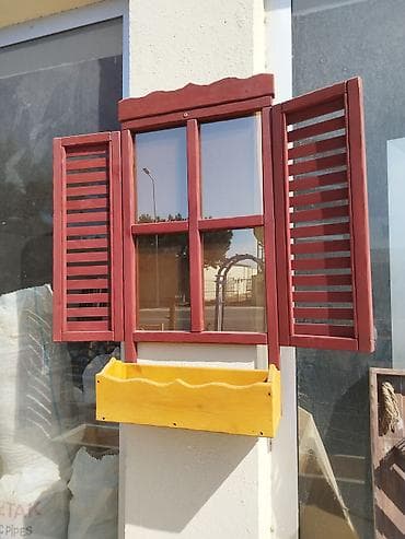 Dekorativ divar panelləri: Dekorativ taxta pəncərə modeli – interyer və eksteryer bəzəyi üçün — 1