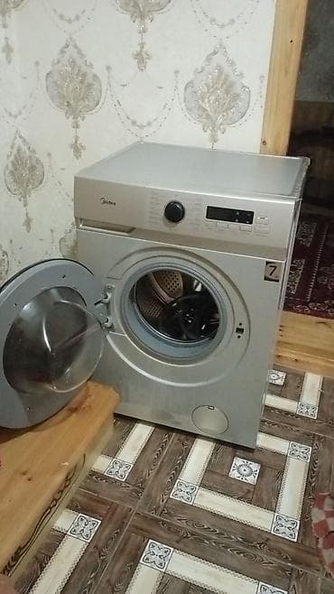 iphone x 200: Midea önyükləmə paltaryuyan maşın - Rəng: gümüşü/metalik - Ön panel — 2