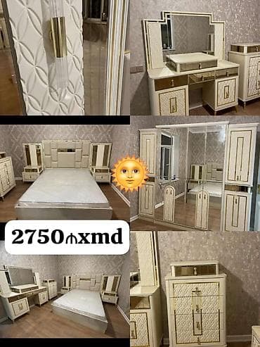 İkinəfərlik çarpayı, Dolab, 2 tumba, Termo, Yeni