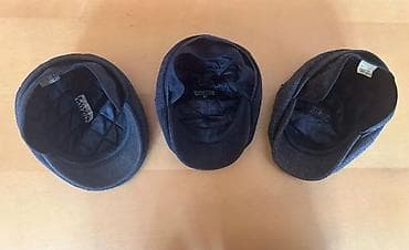 kişi üçün yun şap şaplar: Kişi şlyapaları – 3 ədəd klassik model - Növlər: 1) Düz kasket — 3