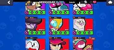 bujuterya: Brawl Stars oyun hesabı - Kupa: 1103 - Qızıl: 13 048 - — 2