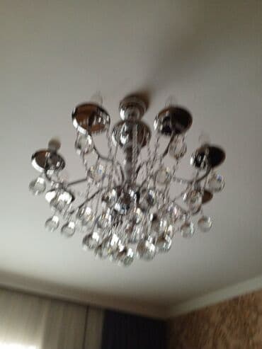 yağış işıq: Çılçıraq, 10 və daha çox lampa, Xrustal — 3