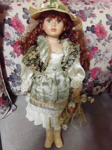 boyuk kukla: Ретро Фарфоровая кукла Kukla Farfor Almaniyadan Qetirilib Hamisini — 2