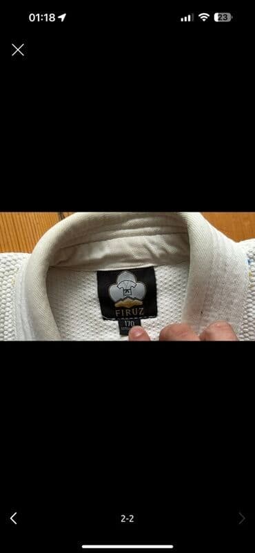 cristiano ronaldo forma: Firuz brendinə məxsus ağ rəngli cüdo forması. Üzərində müxtəlif — 2