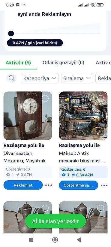 qedimi pullar: Məhsul: 2 ədəd klassik yağ lampası dəsti Təsvir: - Dəst 2 lampadan — 3