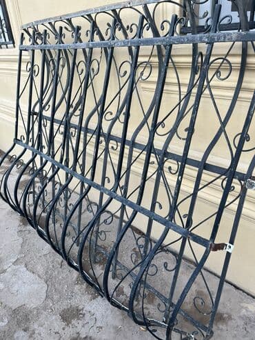 решетки на окна: Dəmir pəncərə barmaqlığı - Material: qalın profilli metal/dəmir - — 2