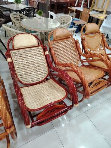 деревянные кресла качалки: Kreslo kaçalka Yüksək keyfiyyətli babuk ağacindan hazirlanmiş — 3