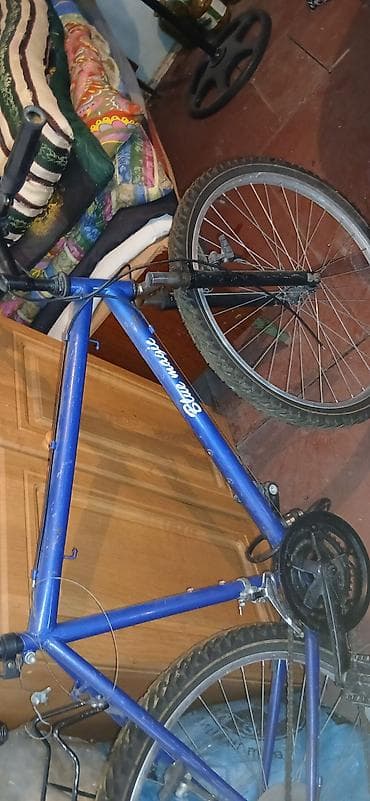 velo home: Şəhər/dağ tipli “Blue magic” velosipedi - Geniş, möhkəm polad gövdə - — 6