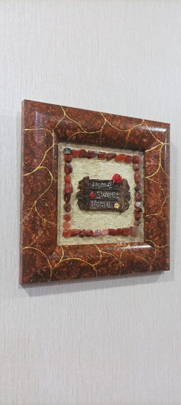 qaqa şekileri: Картина для интерьера, авторская работа с элементами натурального — 2