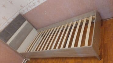 двухъярусная кровать: İşlənmiş, Təknəfərlik çarpayı, Bazasız, Matras ilə, Siyirməsiz, Azərbaycan — 3