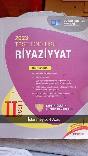 top messi: Riyaziyyat 11-ci sinif, 2023 il — 1