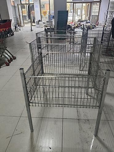 Mağaza/supermarket üçün metal promo səbətlər - Material: möhkəm metal