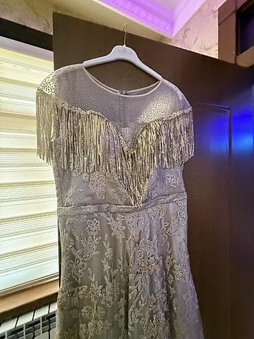 setka ayaqqabı: Gümüşü rəngdə zərli gecə/libas (uzun) Ölçü: 42 (XS) - Model: Uzun — 3