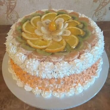 gəncə xalça: Məhsul: Meyvəli biskvit tortları.Çəkisi çox böyükdür Təsvir: - — 3